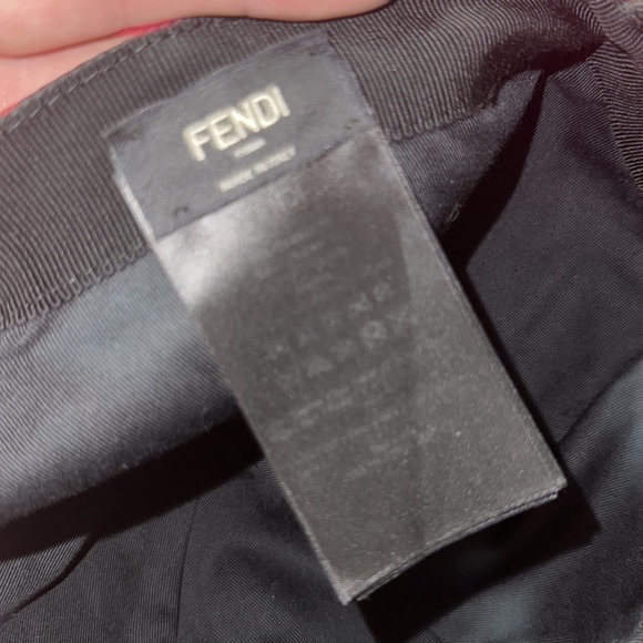Fendi red zucca baseball cap hat main image 5